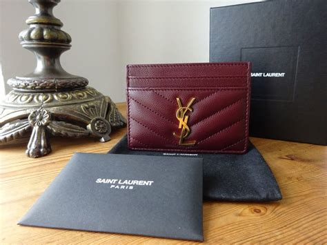 ysl credit card holder red|ysl monogram card holder.